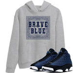 Jordan 13 Brave Blue Sneaker Match Tees Bandana Typo Sneaker Tees Jordan 13 Brave Blue Sneaker Release Tees Unisex Shirts