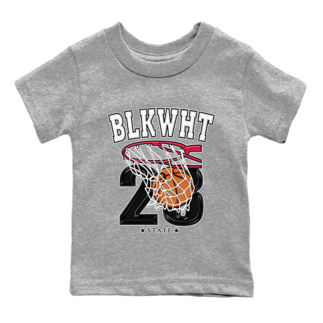 Air Jordan 1 Black White Sneaker Match Tees Basketball Sneaker Tees Air Jordan 1 Black White Sneaker Release Tees Kids Shirts
