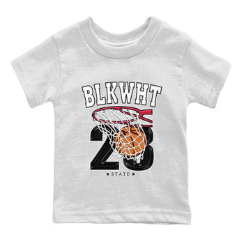 Air Jordan 1 Black White Sneaker Match Tees Basketball Sneaker Tees Air Jordan 1 Black White Sneaker Release Tees Kids Shirts