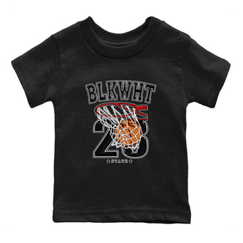 1s Black White shirt to match jordans Basketball sneaker tees Air Jordan 1 Black White SNRT sneaker release tees baby toddler Black 2 cotton Shirt