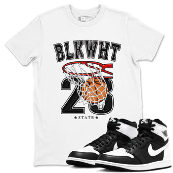 1s Black White shirt to match jordans Basketball sneaker tees Air Jordan 1 Black White SNRT Sneaker Release Tees unisex cotton White 1 crew neck shirt