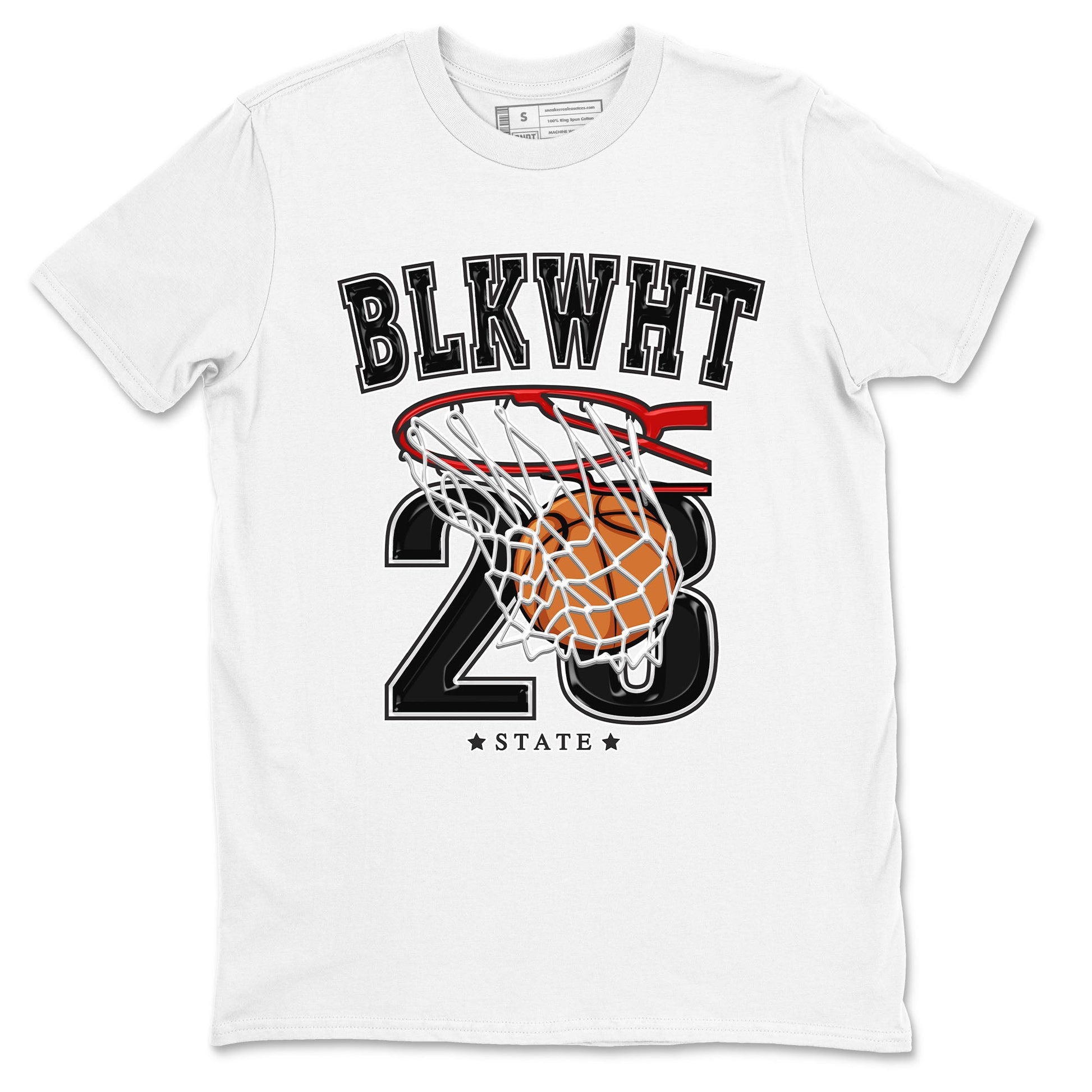 1s Black White shirt to match jordans Basketball sneaker tees Air Jordan 1 Black White SNRT Sneaker Release Tees unisex cotton White 2 crew neck shirt