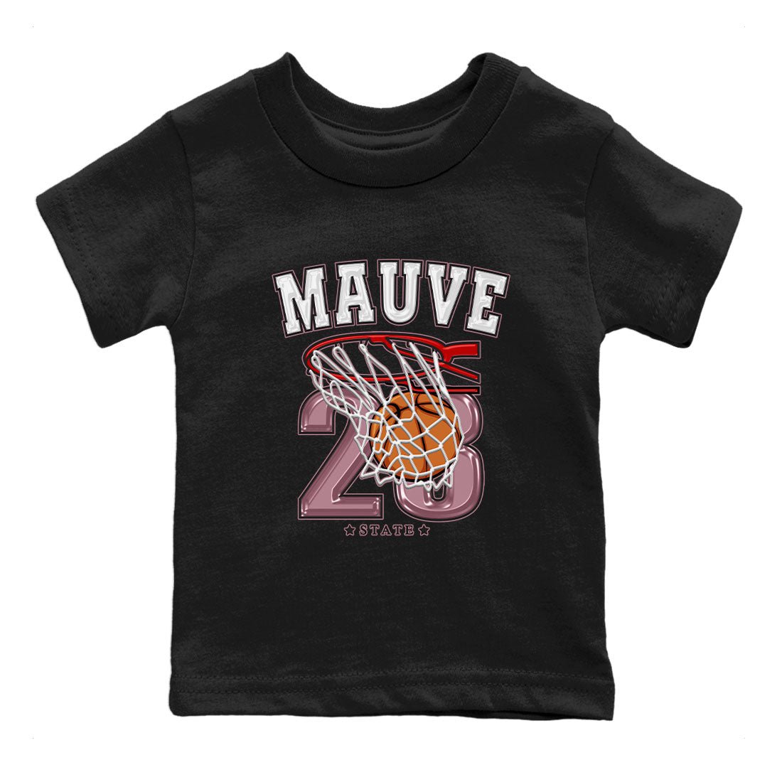 Air Jordan 1 Mauve shirt to match jordans Basketball sneaker tees AJ1 Mauve SNRT Sneaker Tees Sneaker Matching Clothing Brand Baby Toddler Black 2 T-Shirt