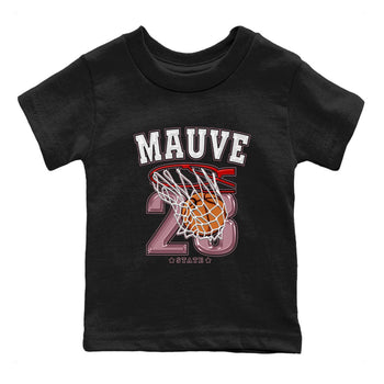 Air Jordan 1 Mauve shirt to match jordans Basketball sneaker tees AJ1 Mauve SNRT Sneaker Tees Sneaker Matching Clothing Brand Baby Toddler Black 2 T-Shirt