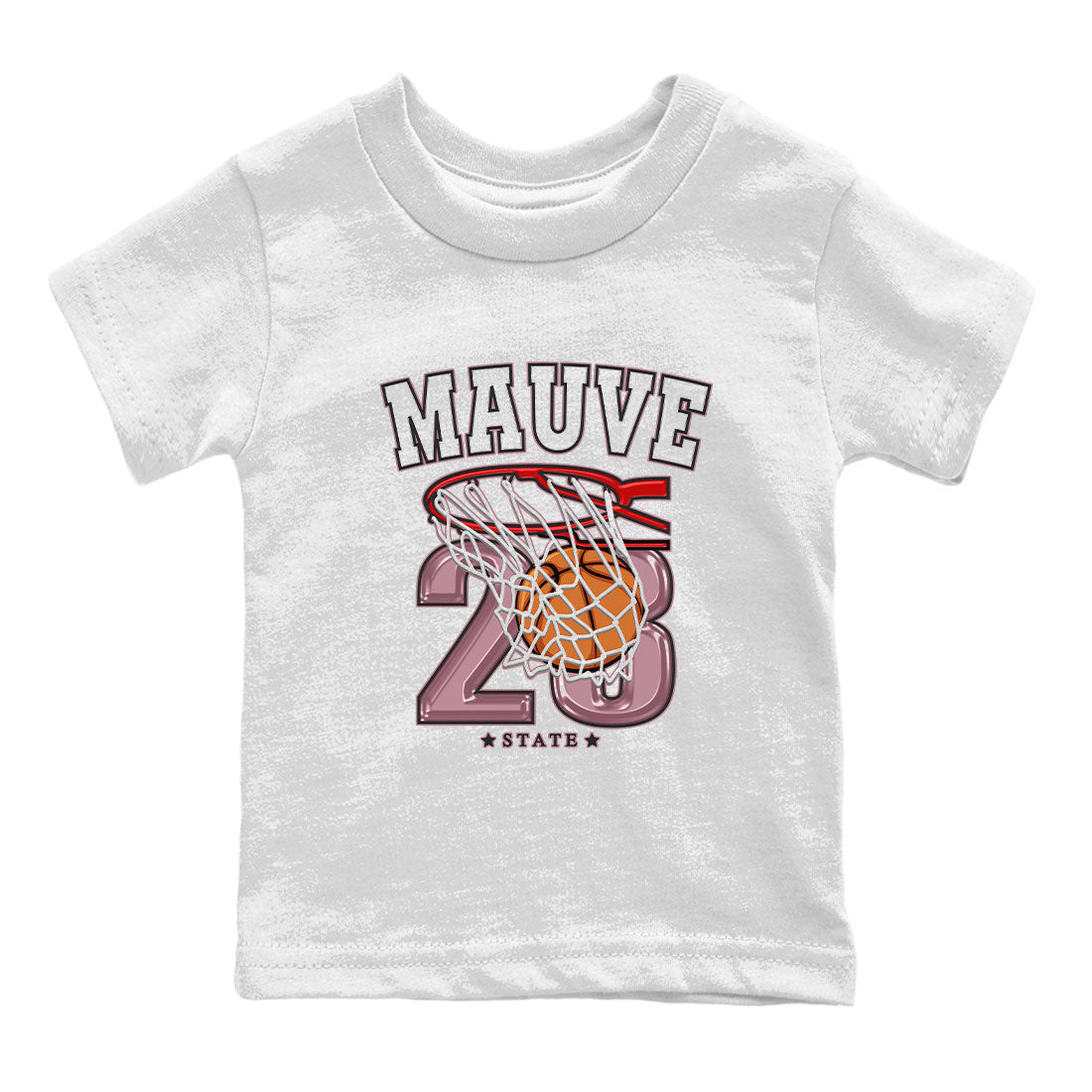 Air Jordan 1 Mauve shirt to match jordans Basketball sneaker tees AJ1 Mauve SNRT Sneaker Tees Sneaker Matching Clothing Brand Baby Toddler White 2 T-Shirt