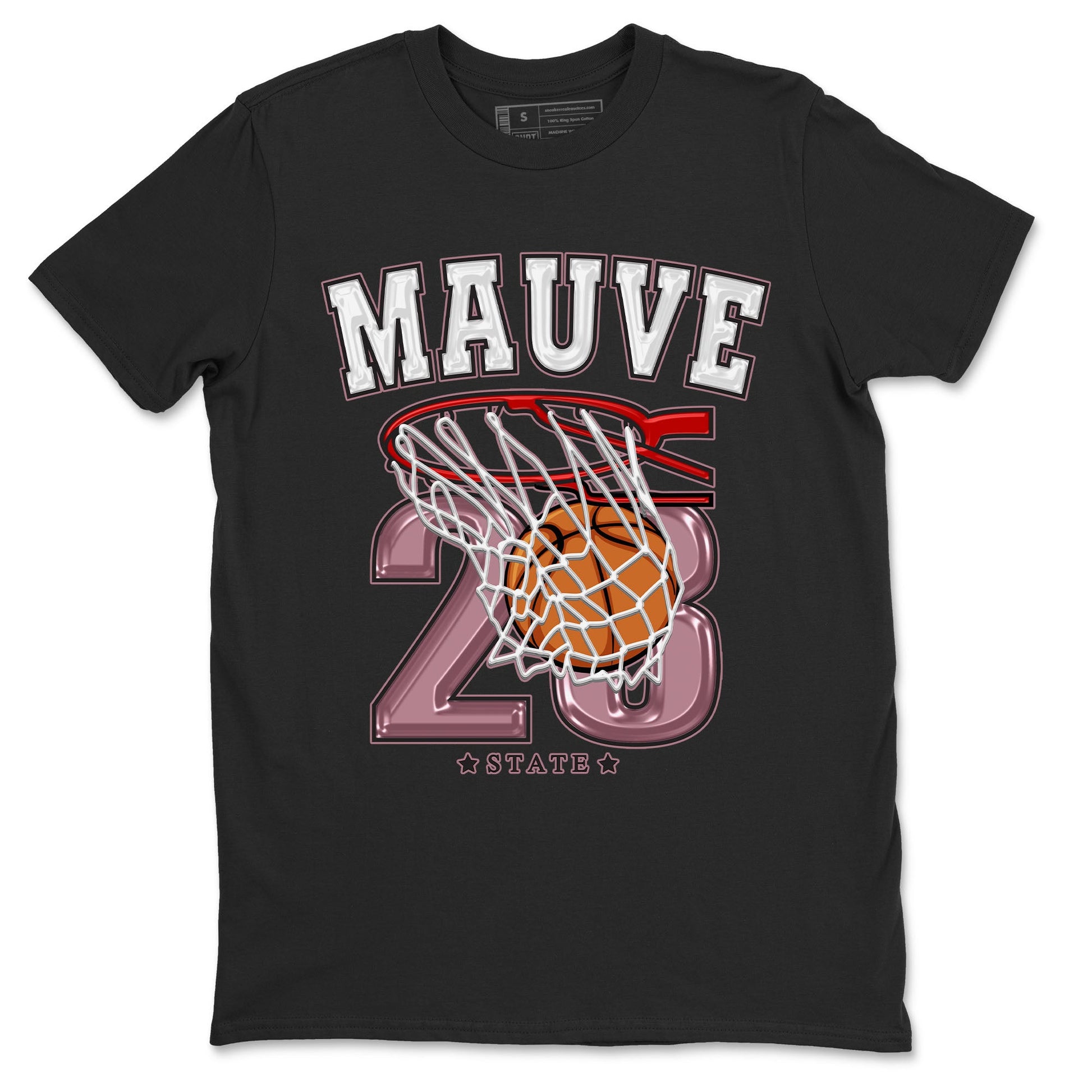 Air Jordan 1 Mauve shirt to match jordans Basketball sneaker tees AJ1 Mauve SNRT Sneaker Tees Sneaker Matching Clothing Brand Unisex Sneaker Tee Black 2 T-Shirt