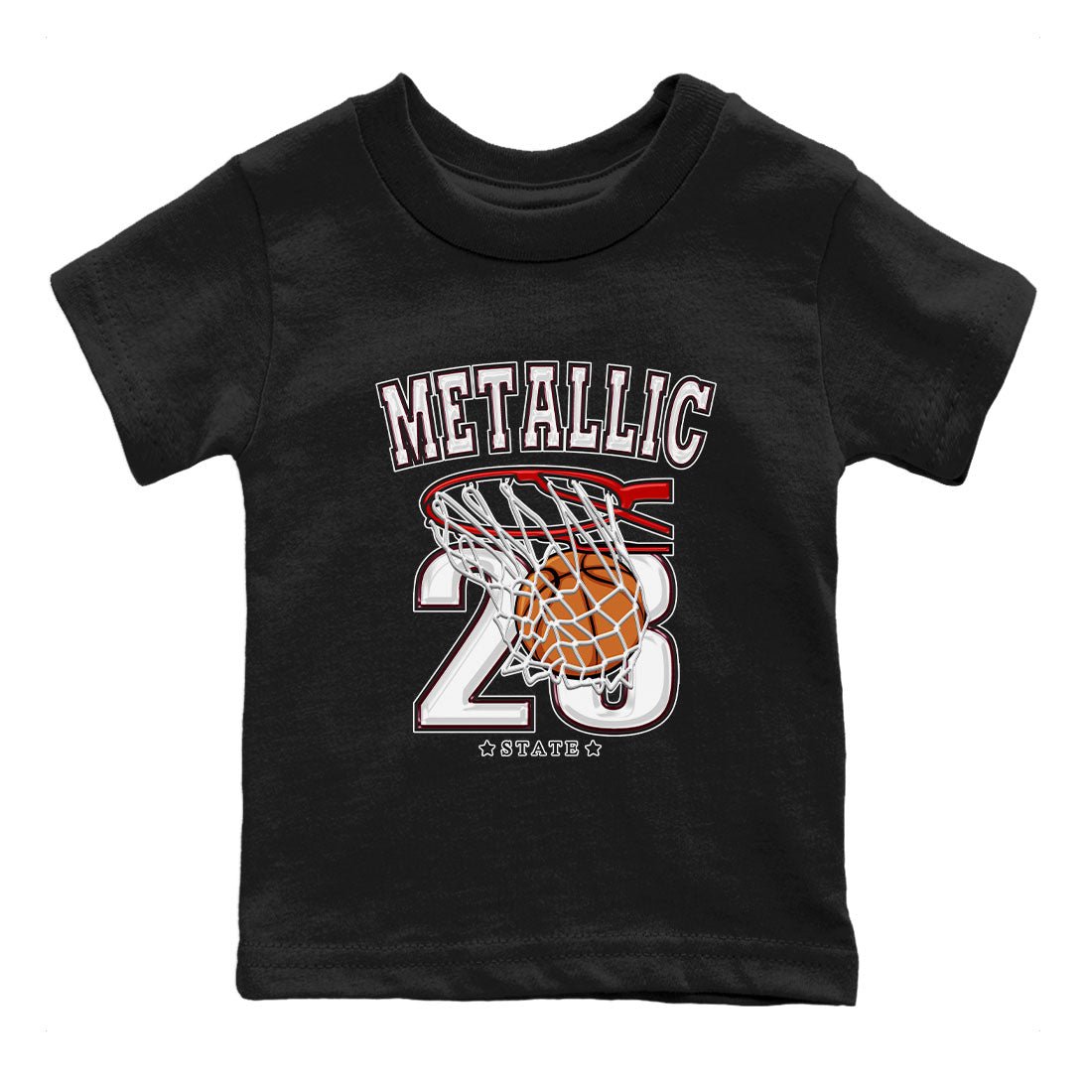 AJ1 Metalic Burgundy shirt to match jordans Basketball sneaker tees Air Jordan 1 Metalic Burgundy SNRT sneaker release tees baby toddler Black 2 cotton Shirt