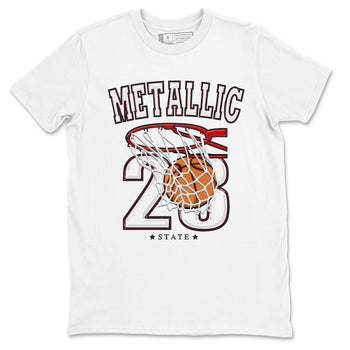 AJ1 Metalic Burgundy shirt to match jordans Basketball sneaker tees Air Jordan 1 Metalic Burgundy SNRT Sneaker Release Tees unisex cotton White 2 crew neck shirt