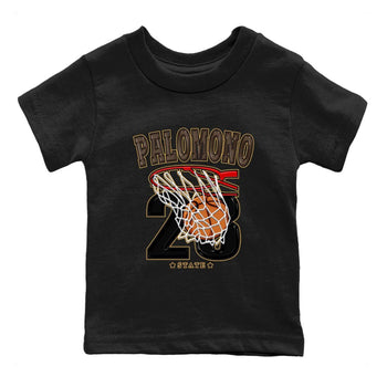 Air Jordan 1 Palomino shirt to match jordans Basketball sneaker tees Crew Neck Jordan 1 Retro High OG Palomino SNRT Sneaker Release Tees Baby Toddler Black 2 T-Shirt