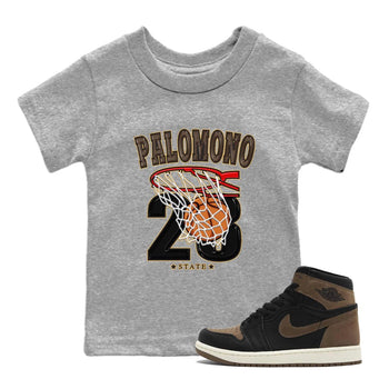 Air Jordan 1 Palomino shirt to match jordans Basketball sneaker tees Crew Neck Jordan 1 Retro High OG Palomino SNRT Sneaker Release Tees Baby Toddler Heather Grey 1 T-Shirt