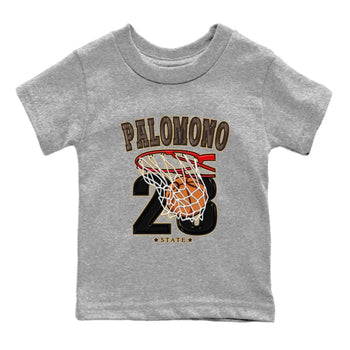 Air Jordan 1 Palomino shirt to match jordans Basketball sneaker tees Crew Neck Jordan 1 Retro High OG Palomino SNRT Sneaker Release Tees Baby Toddler Heather Grey 2 T-Shirt