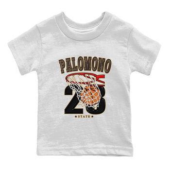 Air Jordan 1 Palomino shirt to match jordans Basketball sneaker tees Crew Neck Jordan 1 Retro High OG Palomino SNRT Sneaker Release Tees Baby Toddler White 2 T-Shirt
