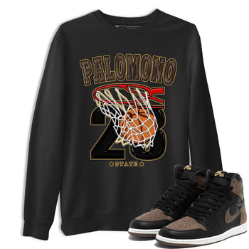 Air Jordan 1 Palomino shirt to match jordans Basketball sneaker tees Crew Neck Jordan 1 Retro High OG Palomino SNRT Sneaker Release Tees Unisex Casual Shirts Black 1 T-Shirt