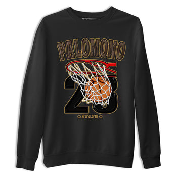 Air Jordan 1 Palomino shirt to match jordans Basketball sneaker tees Crew Neck Jordan 1 Retro High OG Palomino SNRT Sneaker Release Tees Unisex Casual Shirts Black 2 T-Shirt
