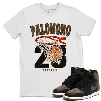 Air Jordan 1 Palomino shirt to match jordans Basketball sneaker tees Crew Neck Jordan 1 Retro High OG Palomino SNRT Sneaker Release Tees Unisex Casual Shirts White 1 T-Shirt
