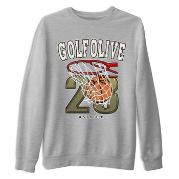 Jordan 1 Low X Travis Scott Golf Olive shirt to match jordans Basketball sneaker release tees Air Jordan 1 Travis Scott Golf Olive SNRT Sneaker Tees Unisex Streetwear Clothing Heather Grey 2 T-Shirt