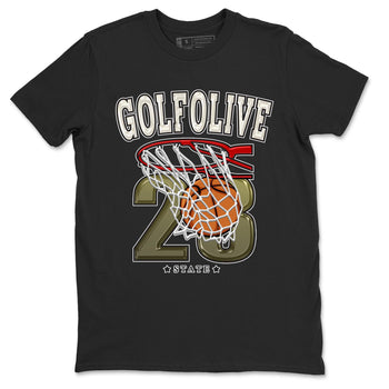 Jordan 1 Low X Travis Scott Golf Olive shirt to match jordans Basketball sneaker release tees Air Jordan 1 Travis Scott Golf Olive SNRT Sneaker Tees Unisex Streetwear Clothing Black 2 T-Shirt