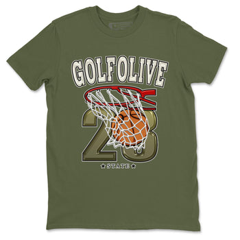 Jordan 1 Low X Travis Scott Golf Olive shirt to match jordans Basketball sneaker release tees Air Jordan 1 Travis Scott Golf Olive SNRT Sneaker Tees Unisex Streetwear Clothing Military Green 2 T-Shirt