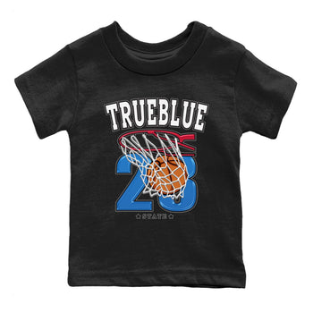 Jordan 1 True Blue Sneaker Match Tees Basketball Sneaker Tees Jordan 1 True Blue Sneaker Release Tees Kids Shirts