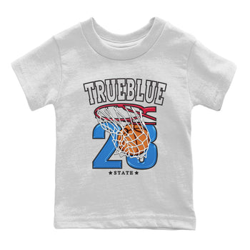 Jordan 1 True Blue Sneaker Match Tees Basketball Sneaker Tees Jordan 1 True Blue Sneaker Release Tees Kids Shirts