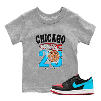 Air Jordan 1 Low UNC to Chicago shirt to match jordans Basketball sneaker tees Air Jordan 1 UNC to Chicago SNRT Sneaker Release Tees Baby Toddler Heather Grey 1 T-Shirt