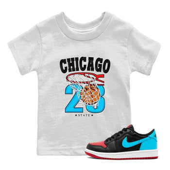 Air Jordan 1 Low UNC to Chicago shirt to match jordans Basketball sneaker tees Air Jordan 1 UNC to Chicago SNRT Sneaker Release Tees Baby Toddler White 1 T-Shirt