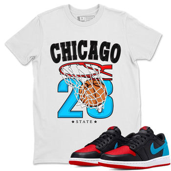 Air Jordan 1 Low UNC to Chicago shirt to match jordans Basketball sneaker tees Air Jordan 1 UNC to Chicago SNRT Sneaker Release Tees Unisex White 1 T-Shirt