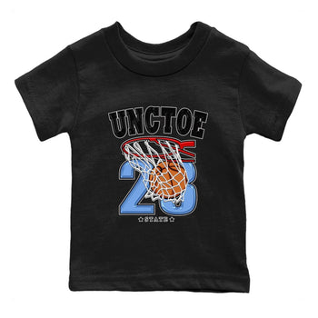 Air Jordan 1 Retro High OG University Blue shirt to match jordans Basketball sneaker tees Air Jordan 1 UNC Toe SNRT Sneaker Release Tees Baby Toddler Black 2 T-Shirt