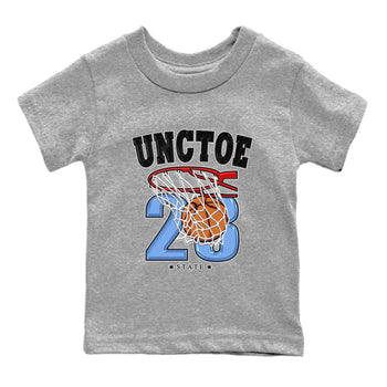 Air Jordan 1 Retro High OG University Blue shirt to match jordans Basketball sneaker tees Air Jordan 1 UNC Toe SNRT Sneaker Release Tees Baby Toddler Heather Grey 2 T-Shirt