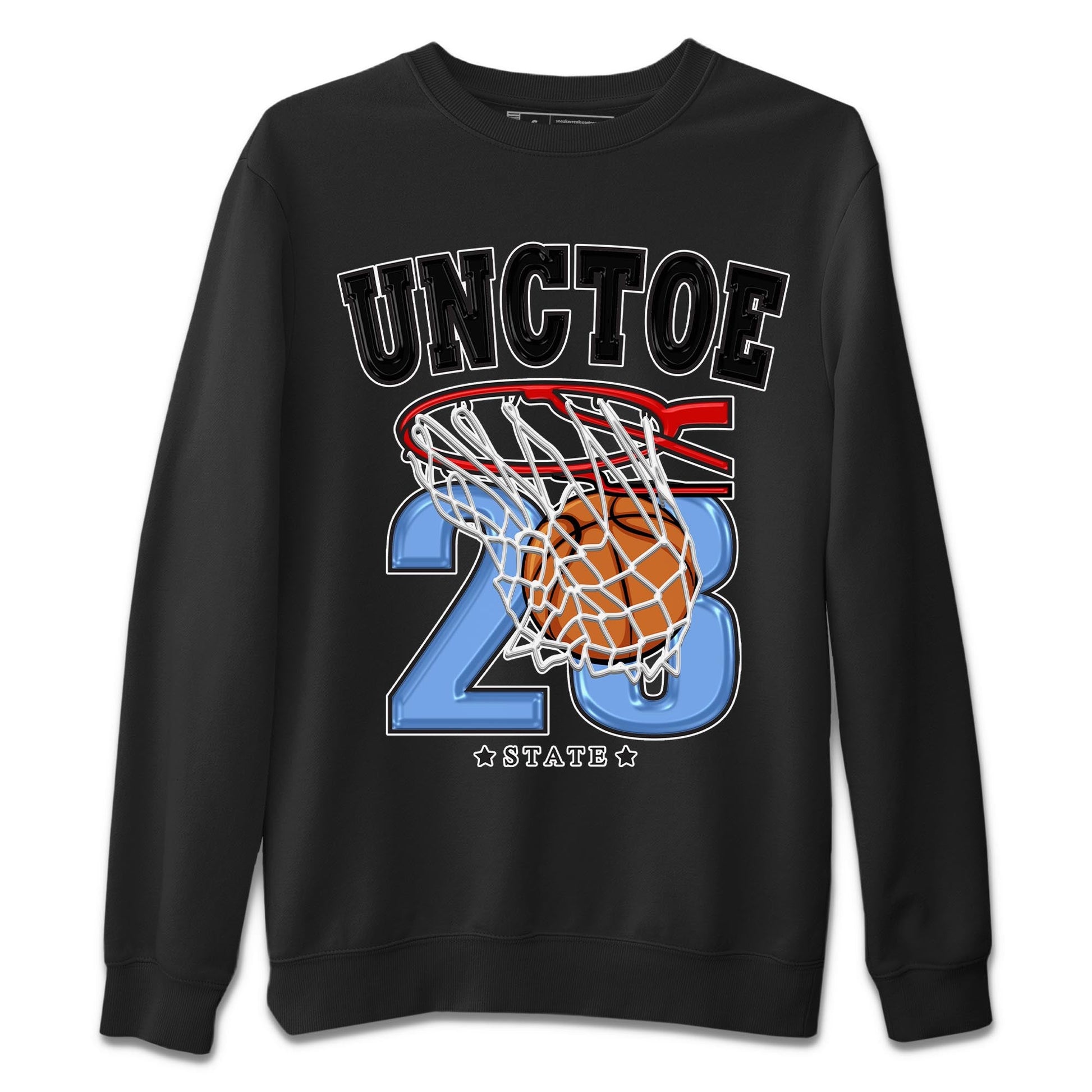 Air Jordan 1 Retro High OG University Blue shirt to match jordans Basketball sneaker tees Air Jordan 1 UNC Toe SNRT Sneaker Release Tees Unisex Black 2 T-Shirt