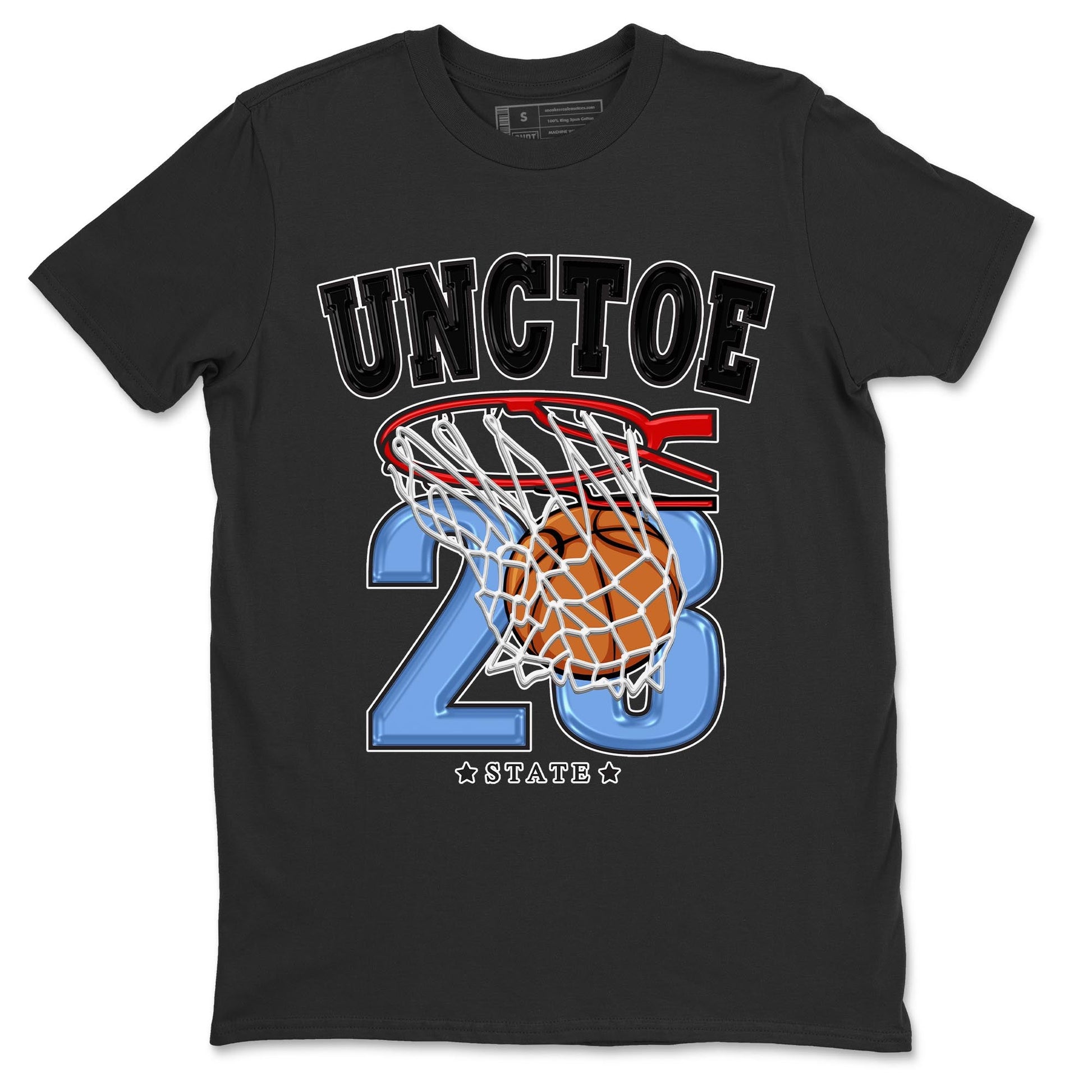 Air Jordan 1 Retro High OG University Blue shirt to match jordans Basketball sneaker tees Air Jordan 1 UNC Toe SNRT Sneaker Release Tees Unisex Black 2 T-Shirt
