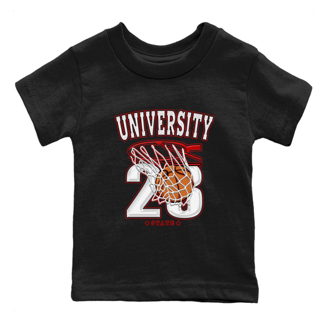 1s Low University Red shirt to match jordans Basketball sneaker tees Air Jordan 1 University Red SNRT Sneaker Tees Sneaker Matching Clothing Brand Baby Toddler Black 2 T-Shirt