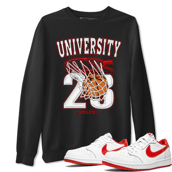 1s Low University Red shirt to match jordans Basketball sneaker tees Air Jordan 1 University Red SNRT Sneaker Tees Sneaker Matching Clothing Brand Unisex Sneaker Tee Black 1 T-Shirt