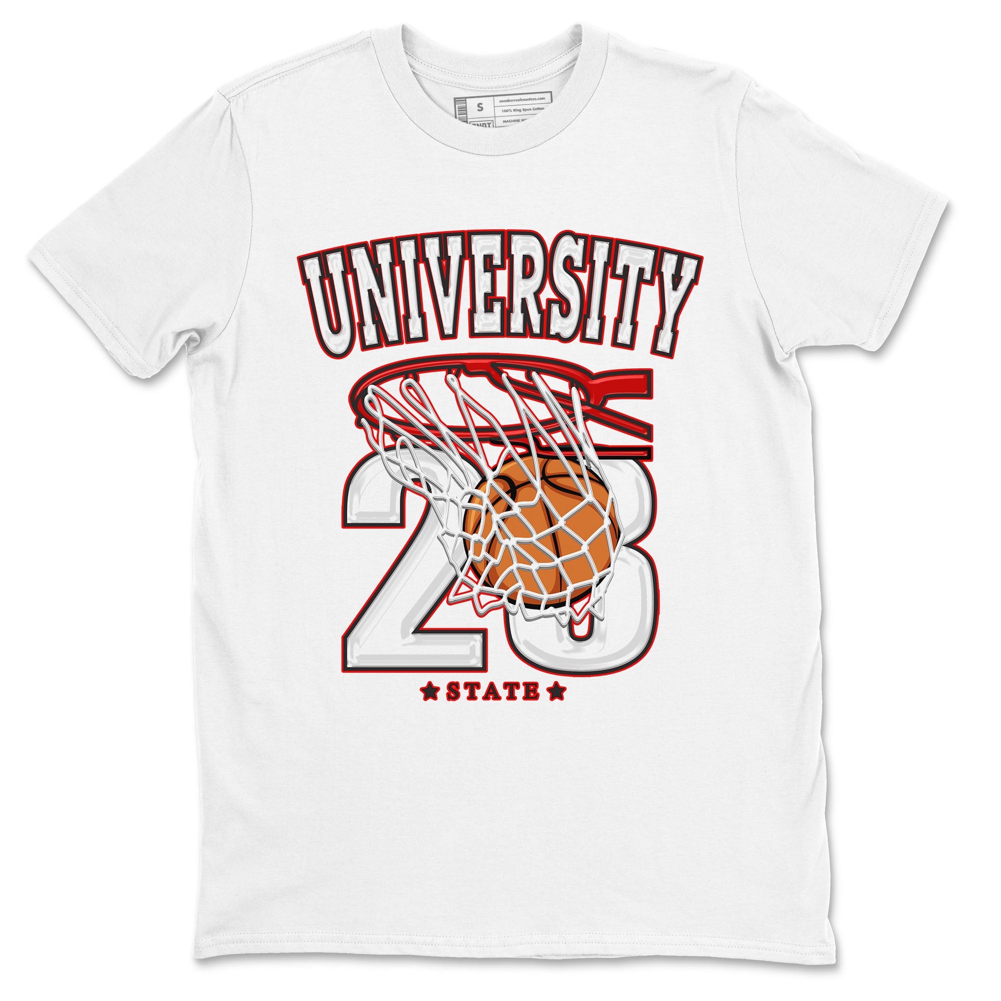 1s Low University Red shirt to match jordans Basketball sneaker tees Air Jordan 1 University Red SNRT Sneaker Tees Sneaker Matching Clothing Brand Unisex Sneaker Tee White 2 T-Shirt