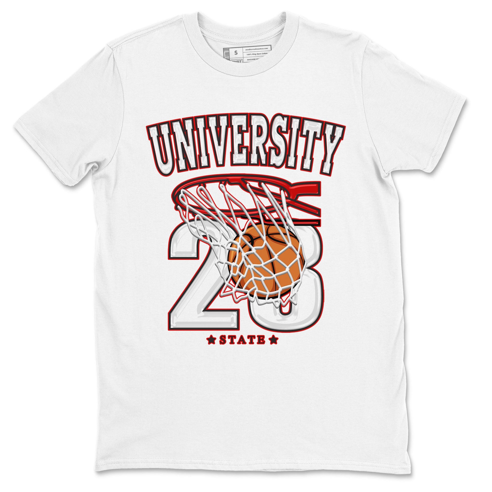 1s Low University Red shirt to match jordans Basketball sneaker tees Air Jordan 1 University Red SNRT Sneaker Tees Sneaker Matching Clothing Brand Unisex Sneaker Tee White 2 T-Shirt