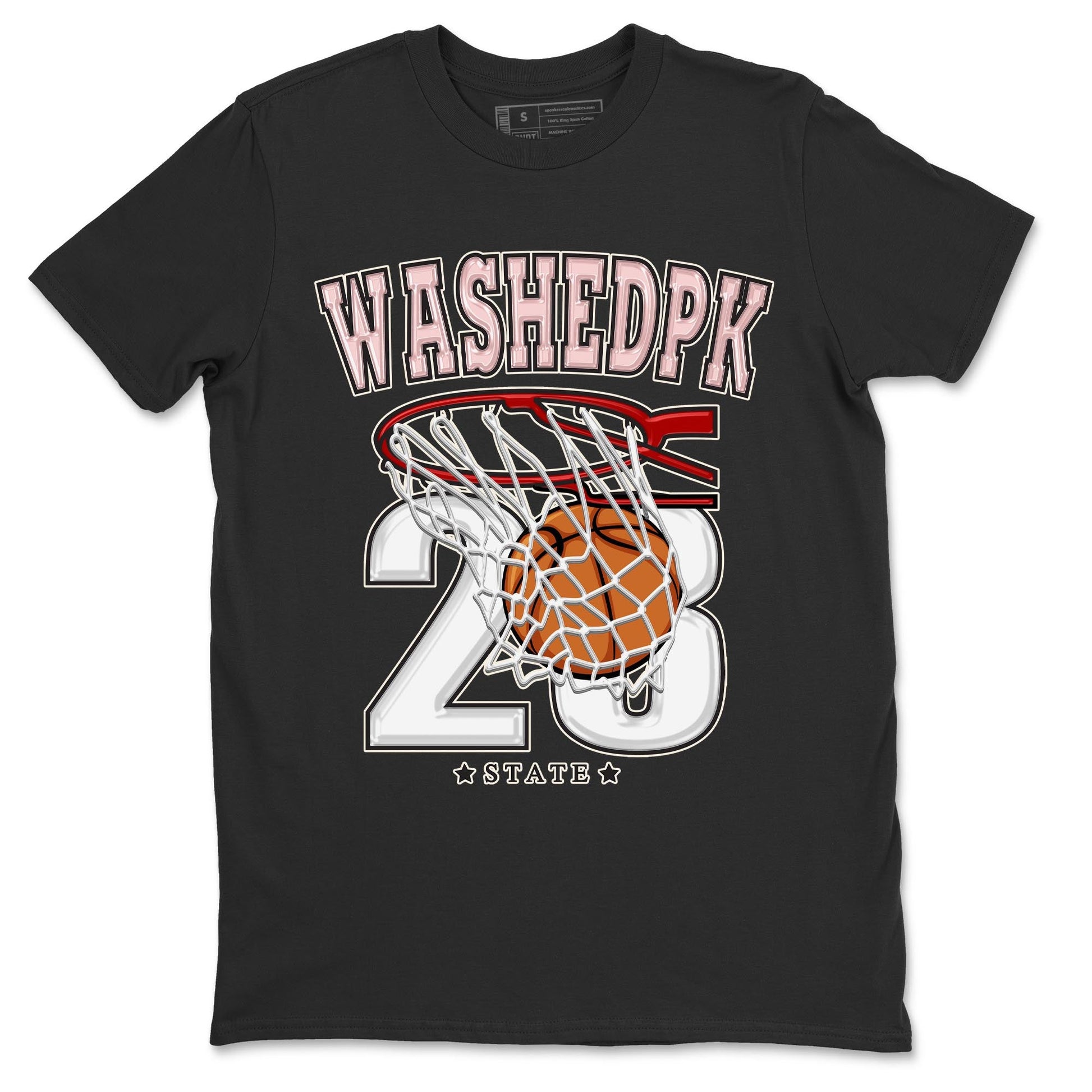 Air Jordan 1 Washed Pink Sneaker Match Tees Basketball Sneaker Tees AJ1 Washed Pink Sneaker Release Tees Unisex Shirts Black 2
