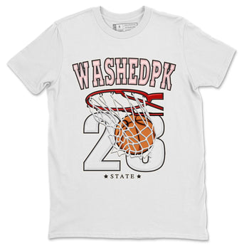 Air Jordan 1 Washed Pink Sneaker Match Tees Basketball Sneaker Tees AJ1 Washed Pink Sneaker Release Tees Unisex Shirts White 2