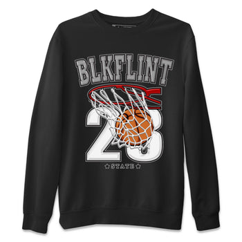 Air Jordan 13 Black Flint Sneaker Match Tees Basketball Sneaker Tees AJ 13s Black Flint Sneaker Release Tees Unisex Shirts Black 2