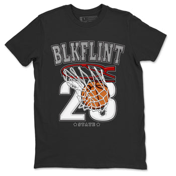 Air Jordan 13 Black Flint Sneaker Match Tees Basketball Sneaker Tees AJ 13s Black Flint Sneaker Release Tees Unisex Shirts Black 2
