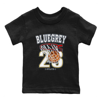 13s Blue Grey shirt to match jordans Basketball sneaker tees Air Jordan 13 Blue Grey SNRT sneaker release tees baby toddler Black 2 cotton Shirt