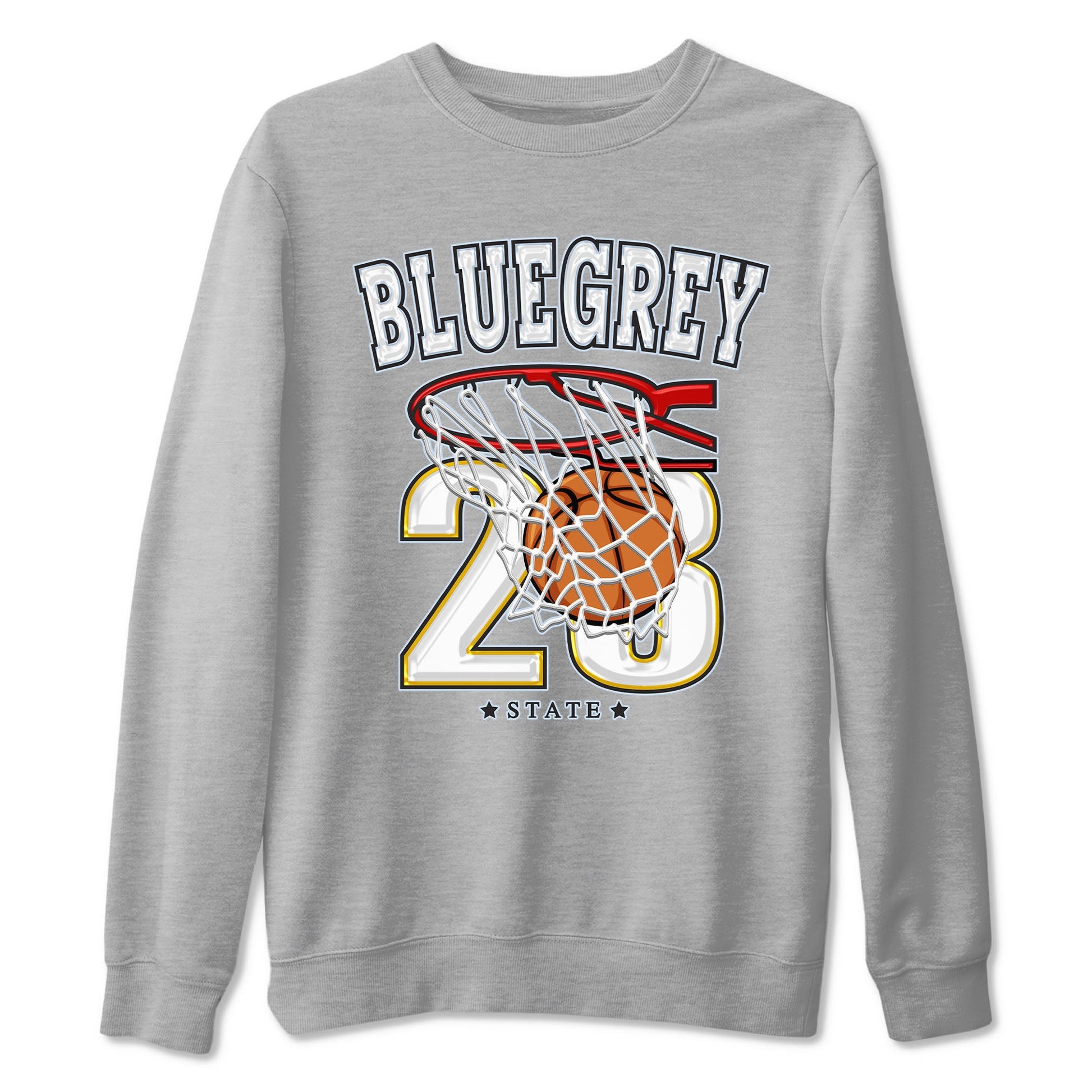 13s Blue Grey shirt to match jordans Basketball sneaker tees Air Jordan 13 Blue Grey SNRT Sneaker Release Tees unisex cotton Heather Grey 2 crew neck shirt
