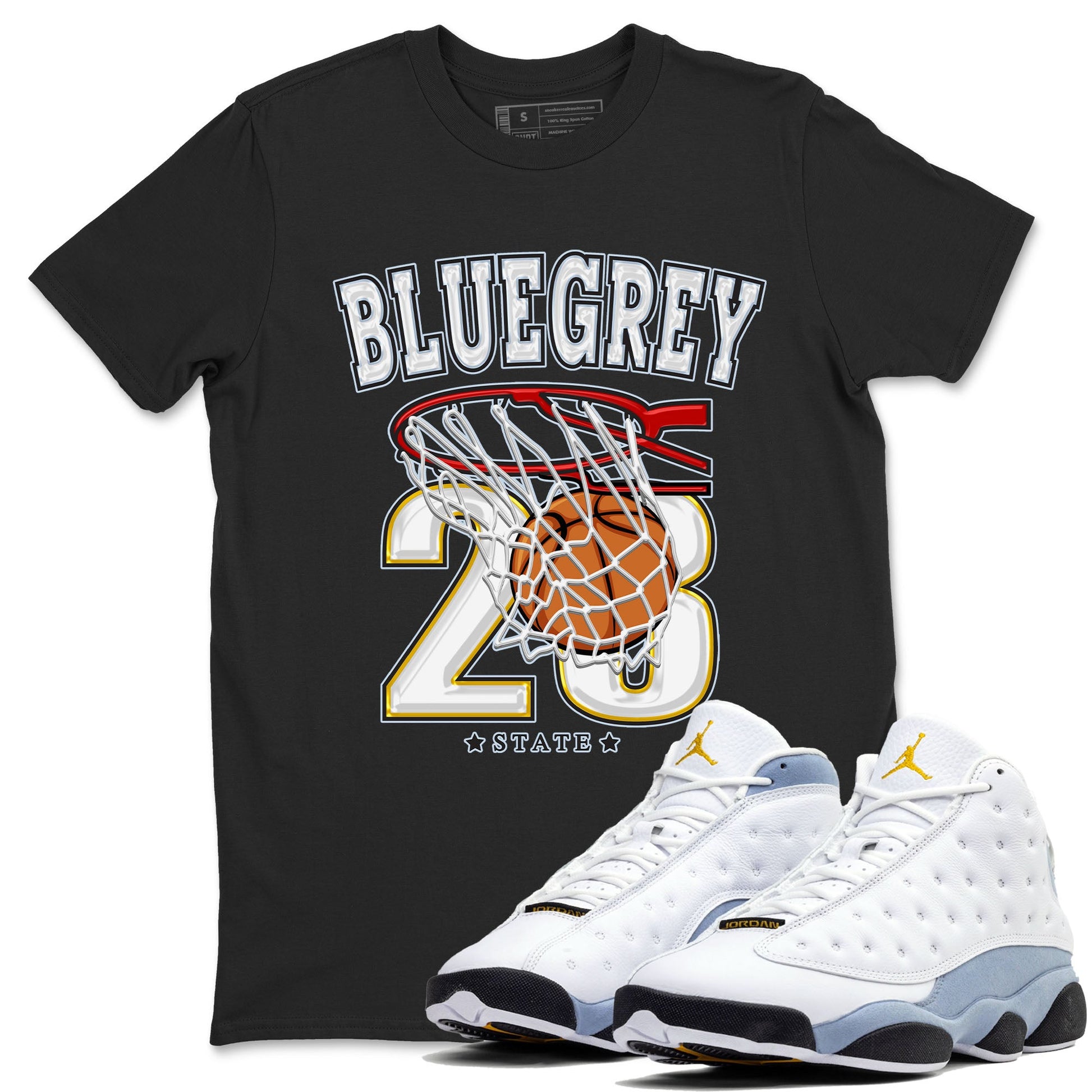 KB Hoodie Match Jordan 13 Blue Grey main image 1