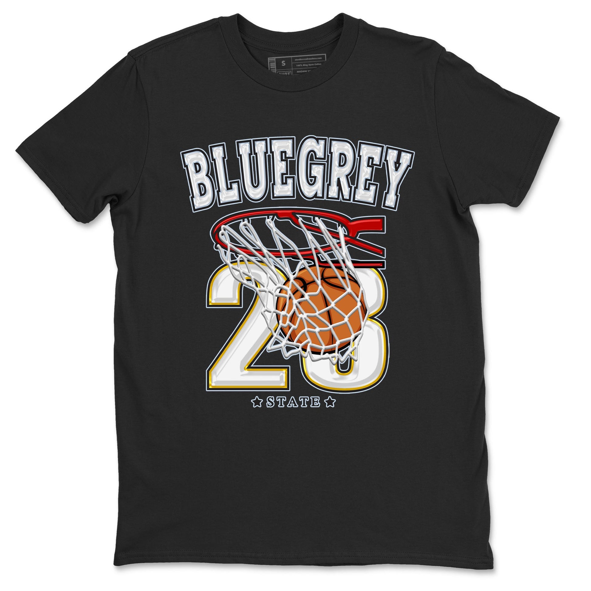 13s Blue Grey shirt to match jordans Basketball sneaker tees Air Jordan 13 Blue Grey SNRT Sneaker Release Tees unisex cotton Black 2 crew neck shirt