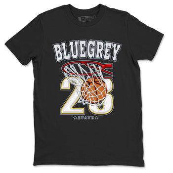 13s Blue Grey shirt to match jordans Basketball sneaker tees Air Jordan 13 Blue Grey SNRT Sneaker Release Tees unisex cotton Black 2 crew neck shirt