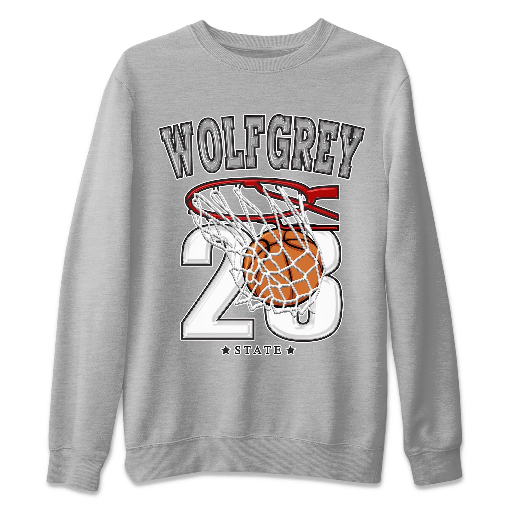 AJ13 Wolf Grey Sneaker Match Tees Basketball Sneaker Tees Air Jordan 13 Wolf Grey SNRT Sneaker Release Tees Unisex Shirts Heather Grey 2
