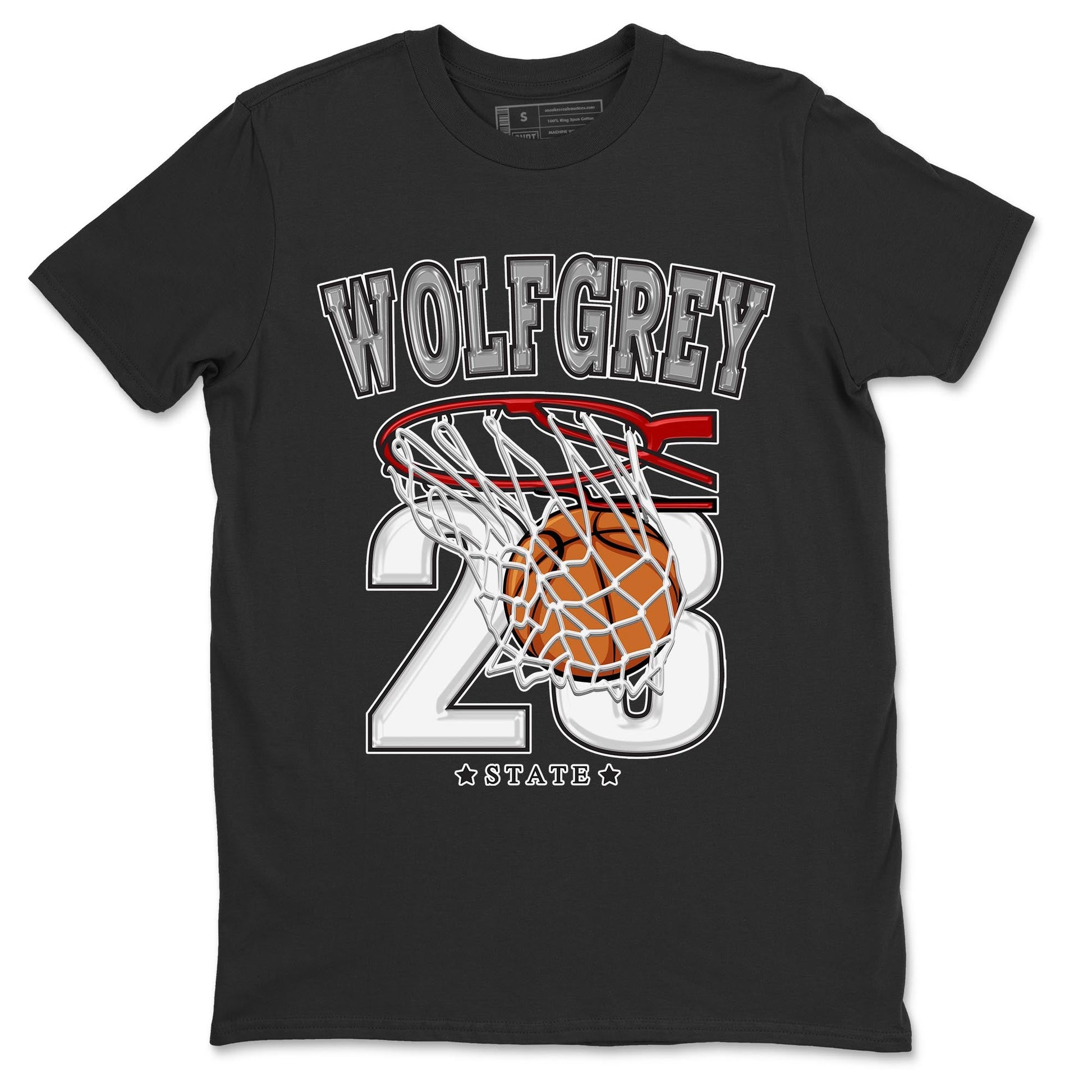 AJ13 Wolf Grey Sneaker Match Tees Basketball Sneaker Tees Air Jordan 13 Wolf Grey SNRT Sneaker Release Tees Unisex Shirts Black 2