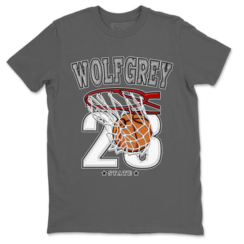 AJ13 Wolf Grey Sneaker Match Tees Basketball Sneaker Tees Air Jordan 13 Wolf Grey SNRT Sneaker Release Tees Unisex Shirts Cool Grey 2