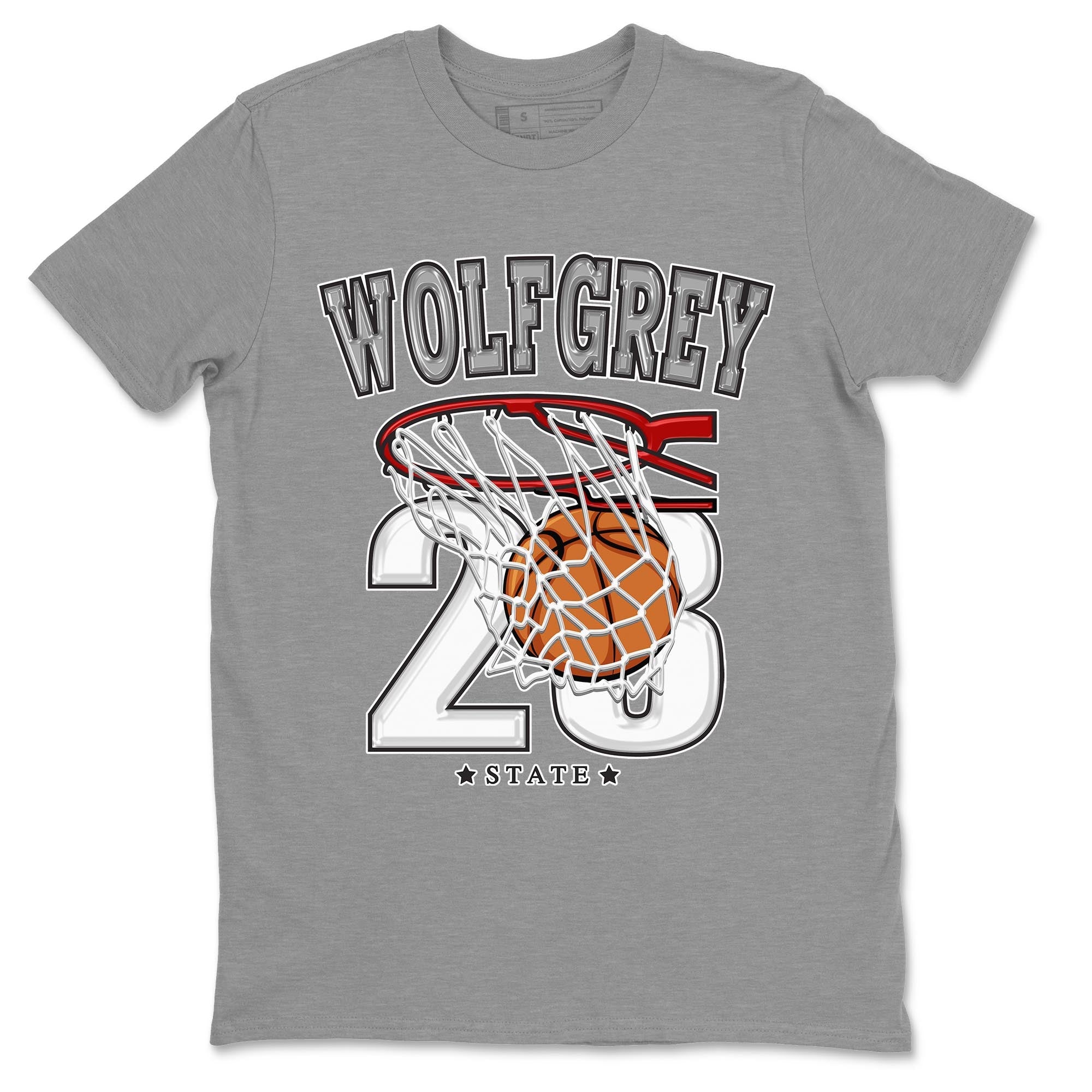 AJ13 Wolf Grey Sneaker Match Tees Basketball Sneaker Tees Air Jordan 13 Wolf Grey SNRT Sneaker Release Tees Unisex Shirts Heather Grey 2