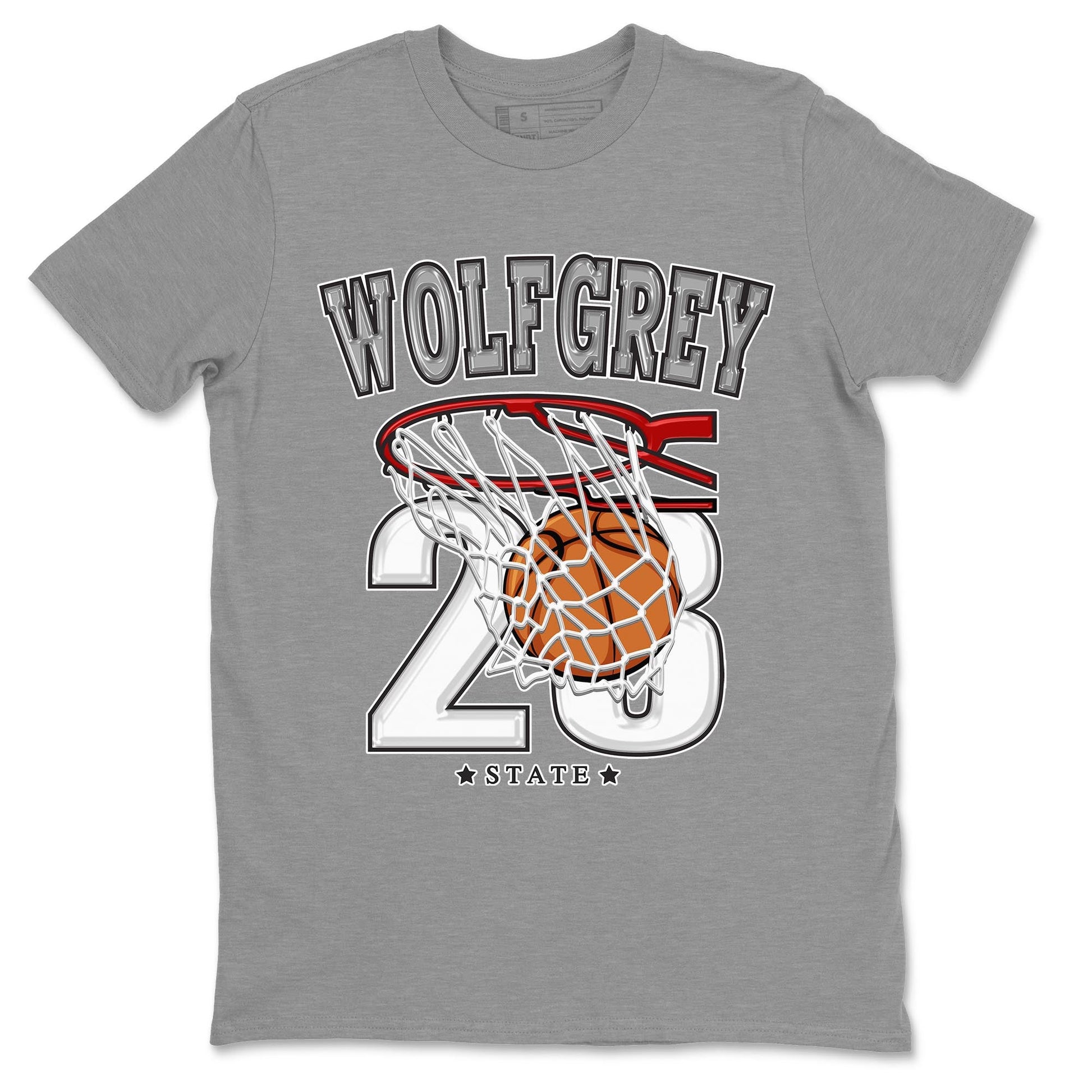 AJ13 Wolf Grey Sneaker Match Tees Basketball Sneaker Tees Air Jordan 13 Wolf Grey SNRT Sneaker Release Tees Unisex Shirts Heather Grey 2