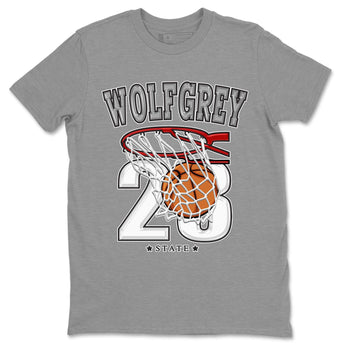 AJ13 Wolf Grey Sneaker Match Tees Basketball Sneaker Tees Air Jordan 13 Wolf Grey SNRT Sneaker Release Tees Unisex Shirts Heather Grey 2